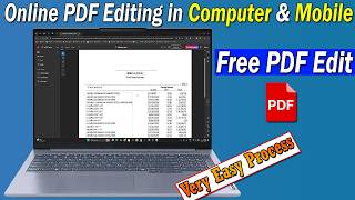 How to Edit PDF | How to Edit PDF File in Computer | How to Edit PDF File in Mobile