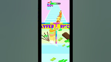 Ice cream stack run🍦🍨 #icecream #gameplay #walkthrough #funny #shorts