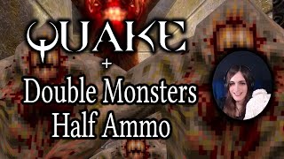 Quake with double monsters, half ammunition, and nightmare mode - SMC Mod / QRP Textures screenshot 5