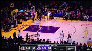 Anthony Davis Lands On Kevin Hart’s Lap During Lakers Clippers Christmas Game 12\/25\/2019