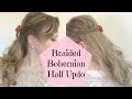 Braided Bohemian Half Up Do