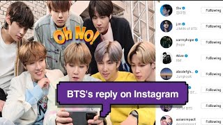 BTS's reply on Instagram | BTS Instagram