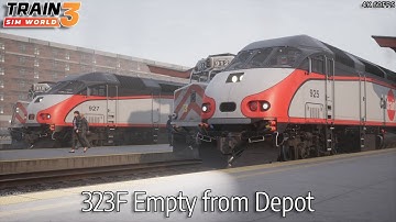 323F Empty from Depot - Peninsula Corridor - MP36PH-3C - Train Sim World 3