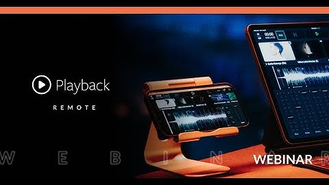 Webinar de Playback Remote