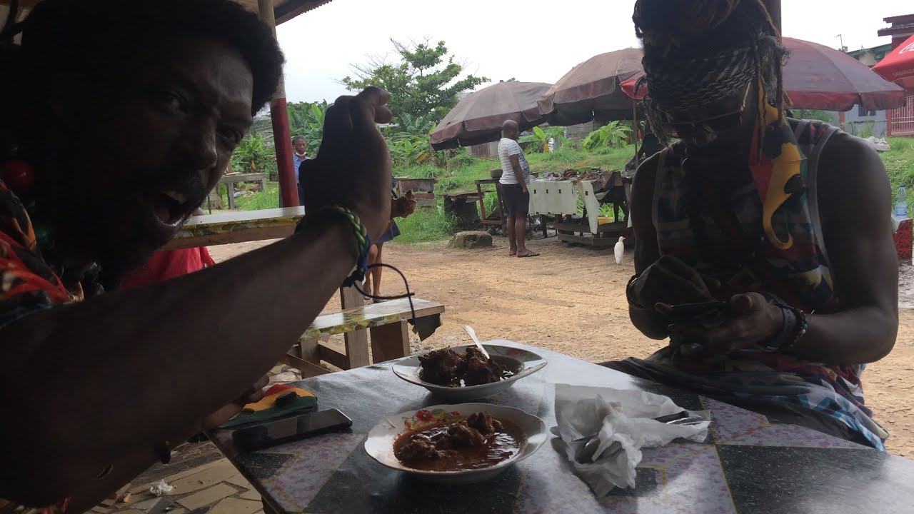 Trying to have some Gabon Food