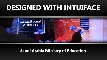 Designed with IntuiFace: Saudi Arabia Ministry of Education