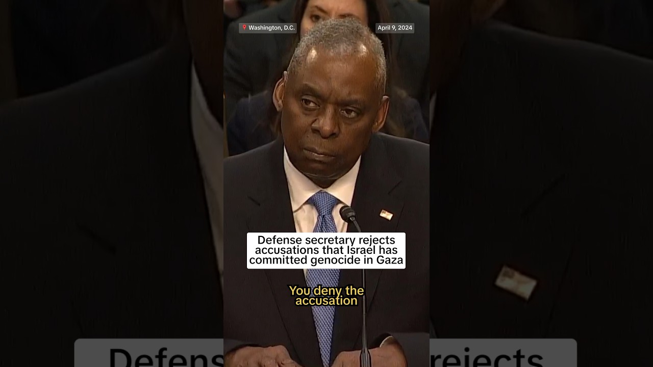 Defense secretary rejects accusations that Israel has committed genocide in Gaza Defense secretary rejects accusations that Israel has committed genocide in Gaza