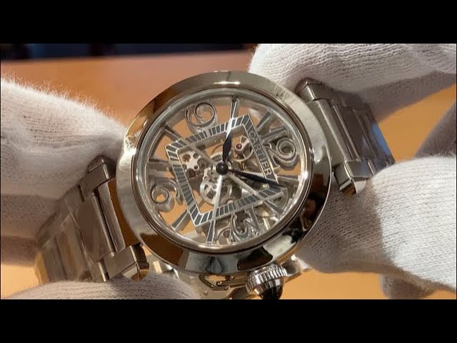 Cartier Pasha 高級腕時計 カルティエ 大人しく パシャ スケルトン