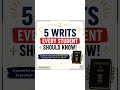5 constitutional writs