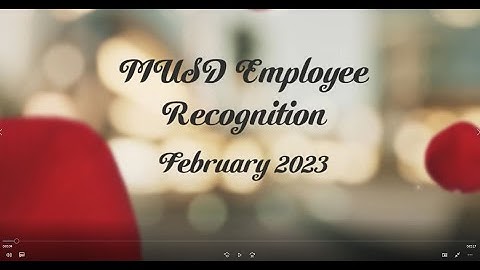 Employee Recognition Video - February 2023