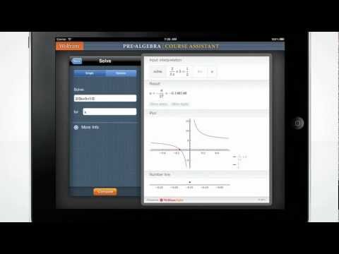A Quick Tour of the Wolfram Pre-Algebra Course Assistant