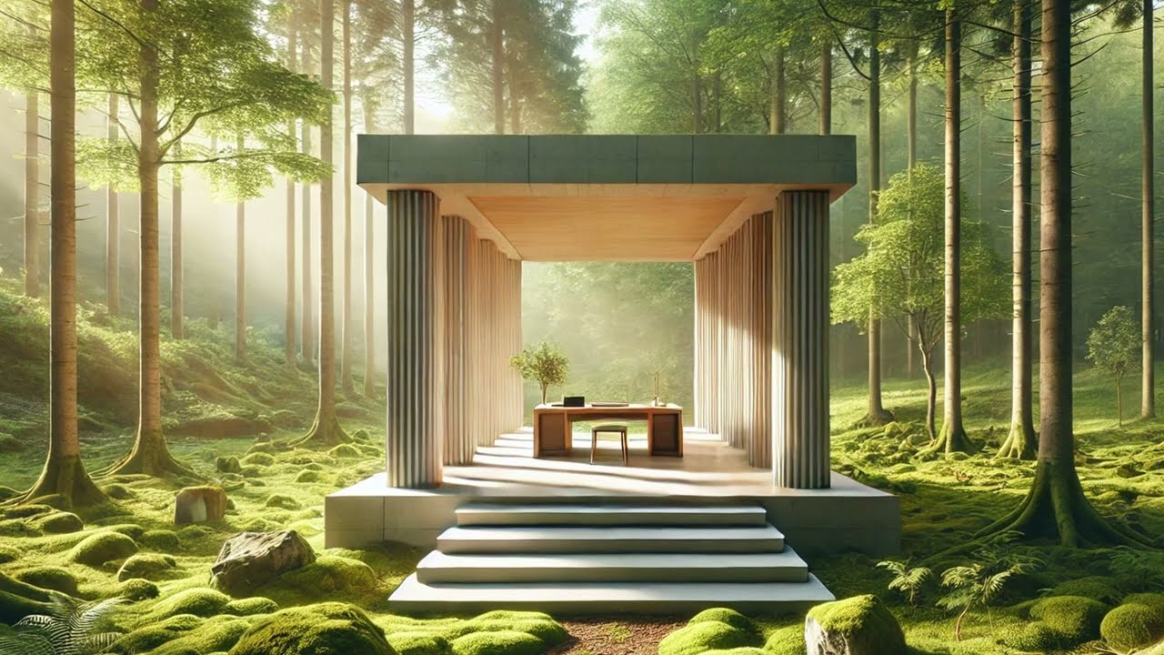 Nature Focus with Forest Interior Tones | Ambient Acoustic Pads for Study (25 min)