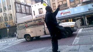 Funny Crackhead ranting in downtown LA