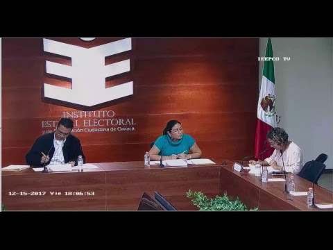 Sesión de Comisión de Seguimiento SPEN del IEEPCO 15 Dic 2017 electoral college votes