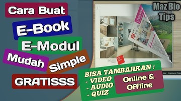 Cara Simpel membuat E Modul || Tutorial membuat E book dengan Flip Pdf Professional