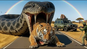 Giant Python Crushes Bengal Tiger Alive – You Won’t Believe How They Saved It