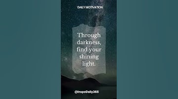 Through the Darkness… #motivation