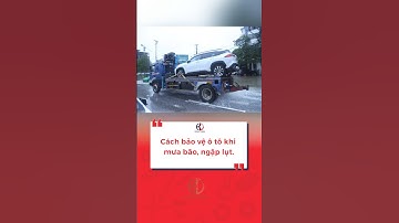 Cách bảo vệ ô tô khi mưa bão, ngập lụt. #daylaihunglinh