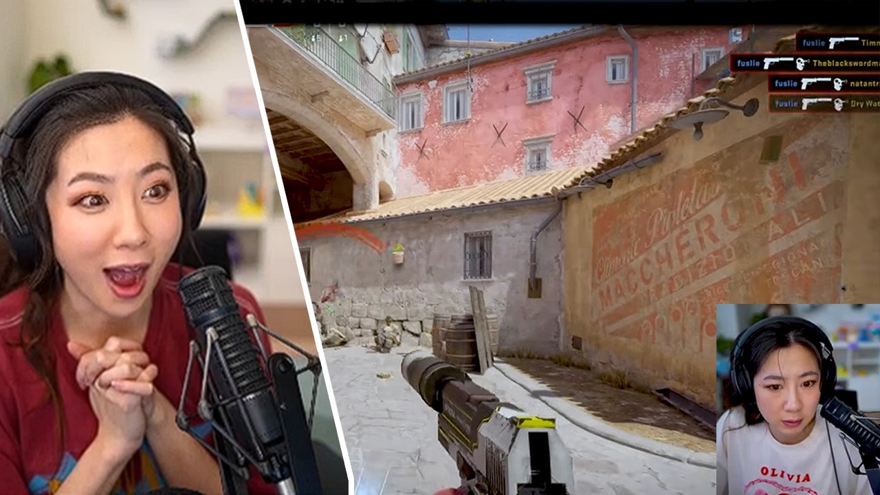 Fuslie REACTS To Her EPIC Montage In The New OTV & Friends Video