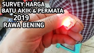 Survey Harga Batu Akik /Permata, 2019 Rawa Bening