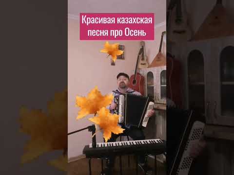 Популярные казахские песни про Осень. Песни на казахском языке на баяне #shorts #песнинабаяне