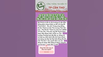 Đại hội đại biểu Đảng bộ TP Cần Thơ lần thứ I, nhiệm kỳ 2025-2030! #tintuc #cantho