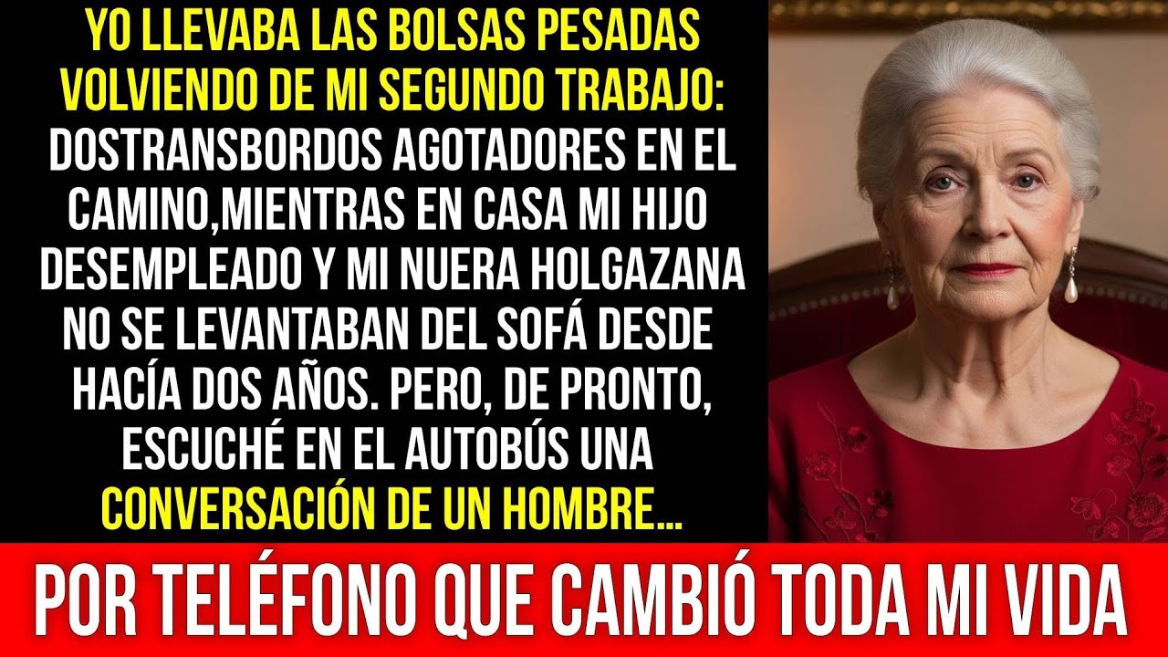 Cargaba A Mi Familia En La Espalda, Mi Hijo Acostado En El Sofá, Pero La Conversación En El Autobús