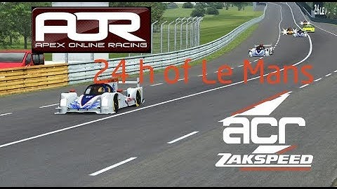 24 Hours of Le Mans by AOR - rFactor 2 - ACR Zakspeed LMP2 car My first stint