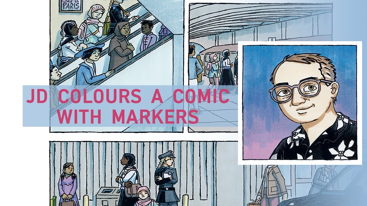 JD Colours a Comic with Markers - YouTube