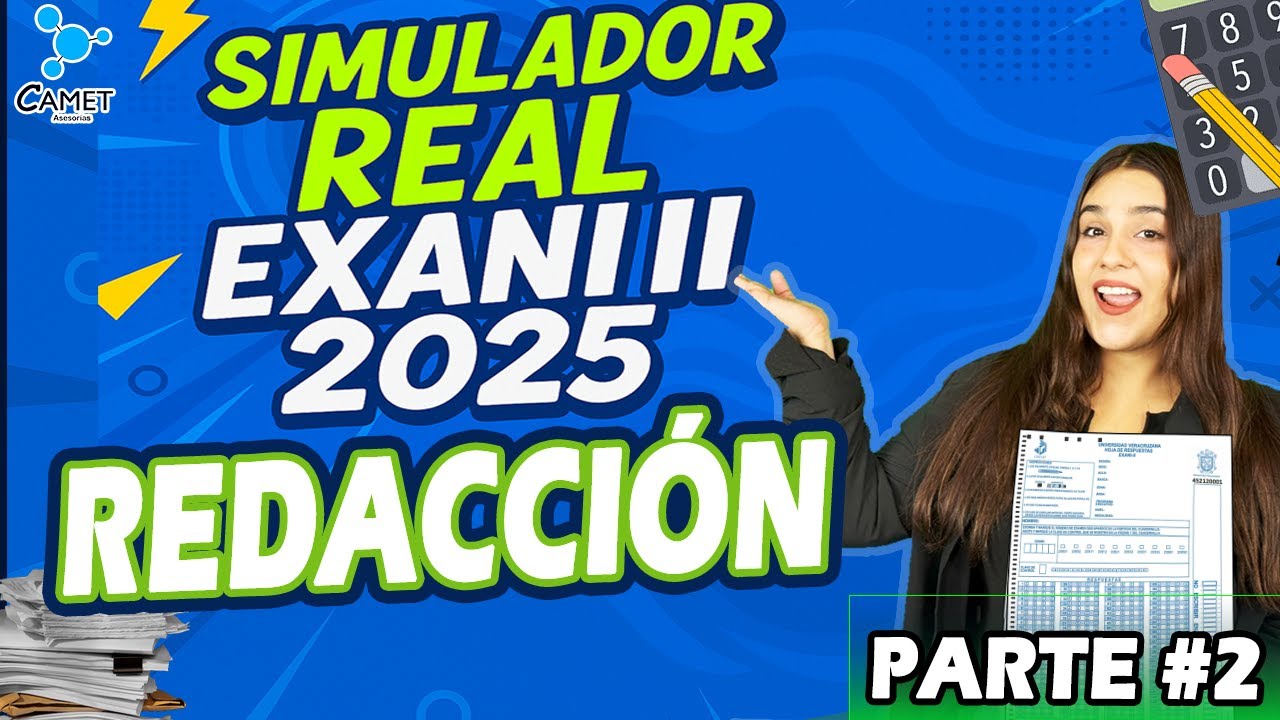 Examen simulador EXANI II: Reactivos redacción indirecta Parte #2  #2025