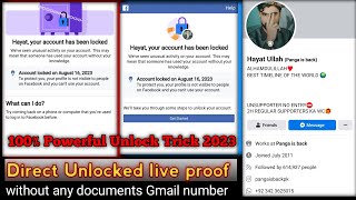 Facebook Your Account Has Been Locked2023| Facebook Id Locked How To Unlock