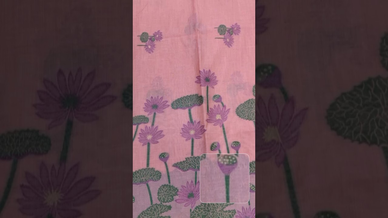 Premium Soft Pichwai Pallu Muga Cotton Saree