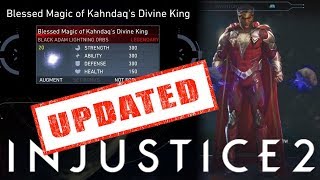 [UPDATED] FIRST EVER BLACK ADAM LEGENDARY GEAR SHOWCASE | INJUSTICE 2