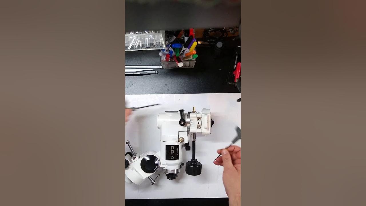 Celestron CG4 teardown/rebuild tutorial, Video 11 Worm Gear Backlash