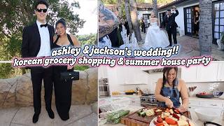 ASH & JACKSON'S WEDDING!!! Korean Grocery Shopping & Summer Party!!