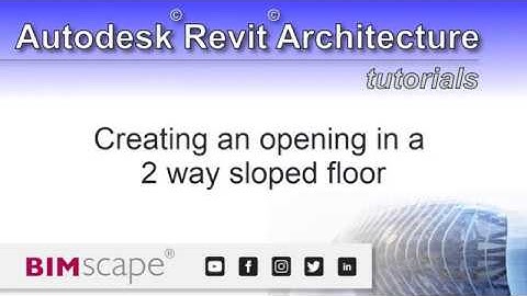 Autodesk Revit: Creating openings in a 2 way sloped floor
