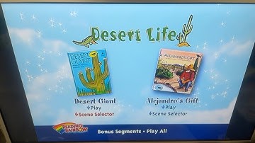 Reading Rainbow: Desert Life Menu