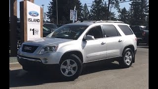 2010 GMC Acadia SLE, Roof Rack,  3 rd Row,  AWD Review| Island Ford