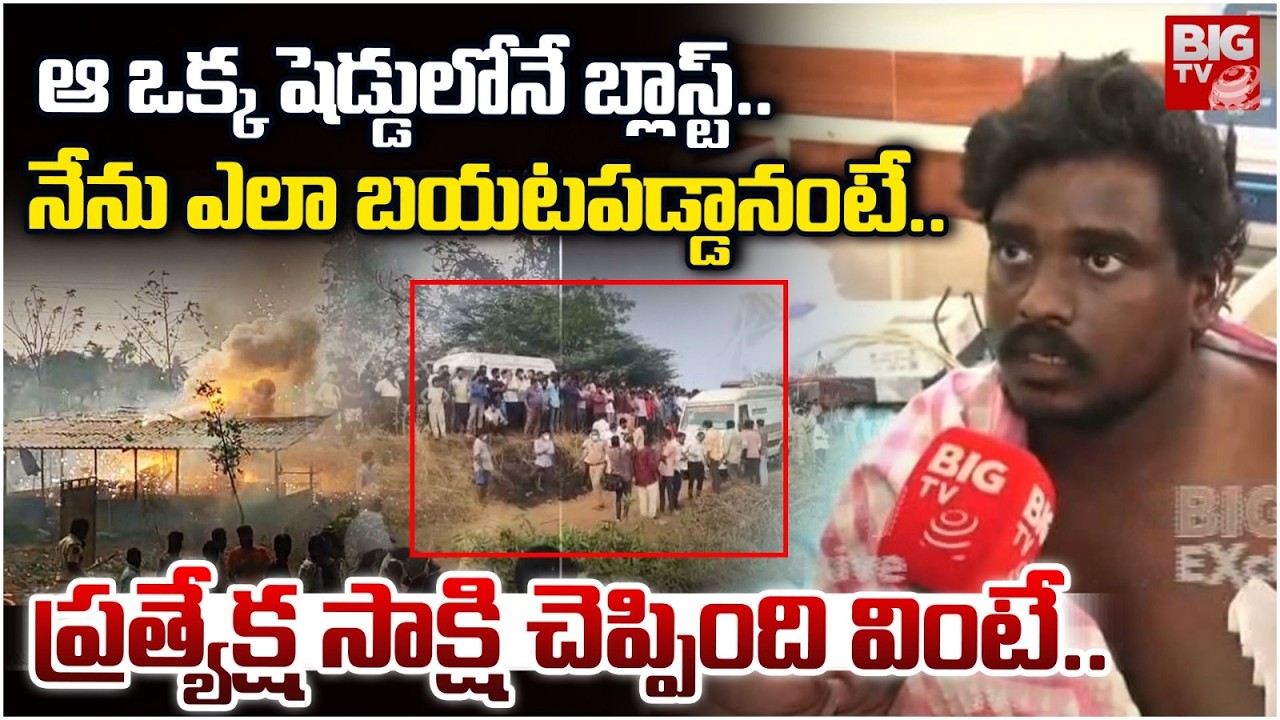 నేను  ఎలా బయటపడ్డానంటే..| Eye Witness Revealed Shocking Facts about Vetapalem Fire Accident | BIGTV