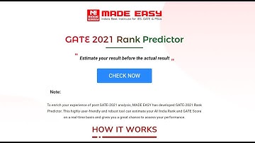GATE 2021 Rank Predictor (Problem Re-Solved)