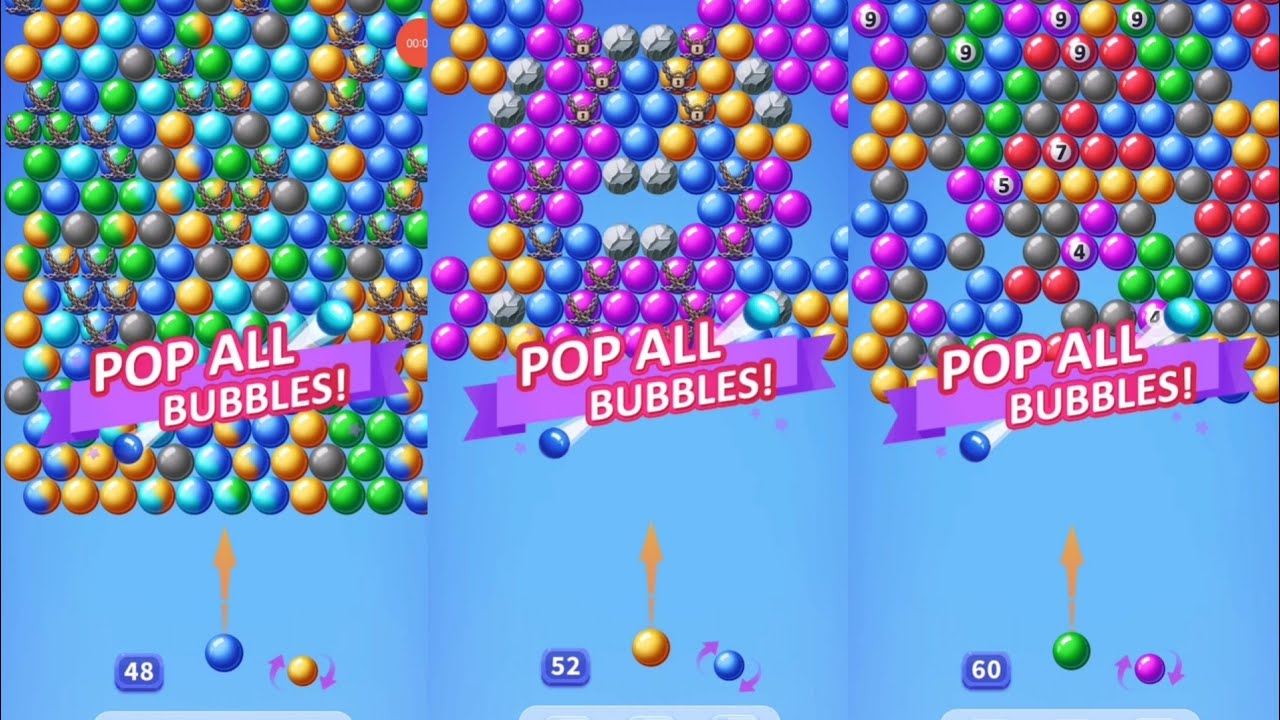 Shoot Bubble Pop Bubbles | Bubble Shooter Levels 251–255 Gameplay ...