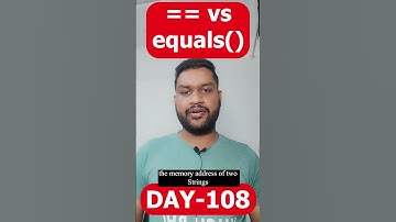 == vs equals() in Java? #java #interview #interviewtips