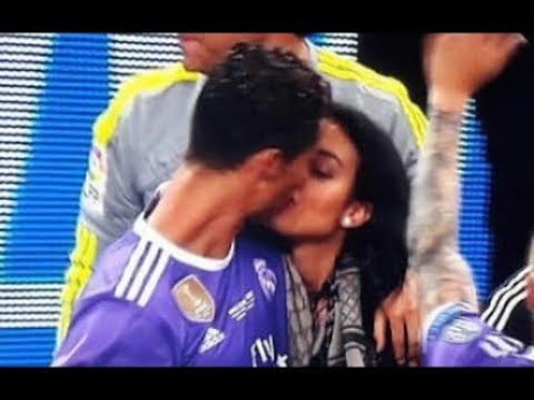 Cristiano Ronaldo and Georgina Rodriguez KISSING after match - YouTube Cristiano Ronaldo and Georgina Rodriguez KISSING after match - YouTube