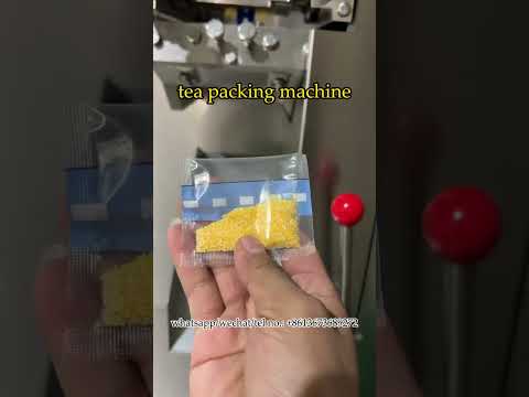 Testing 3-side seal tea bag packing machine for small business for our nigerian client #teabusiness
