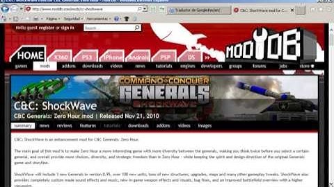 how to download command and conquer generals shockwave (spanish-english)