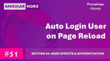 #51 Automatisch inloggen van gebruiker bij herladen van pagina | Statusbeheer in Angular met NgRX