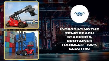 Experience the FUTURE of Container Handling with 100% Electric ZPMC Reach Stacker!
