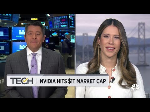 Nvidia hits $1 trillion market cap as stock surges on A.I. rally