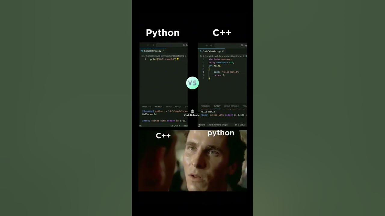 Python vs c++ #remix #sorts #python #c++ #developer #memes #funk #coder ...