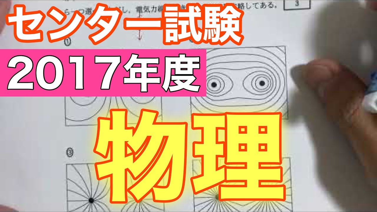 センター試験物理】2017年度 物理 解説（該当分野のおすすめ動画は概要